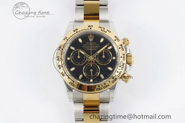 Daytona 116503 Clean 1:1 Best Edition Black Dial on SS YG Bracelet SA4130 V Seasonal 2084