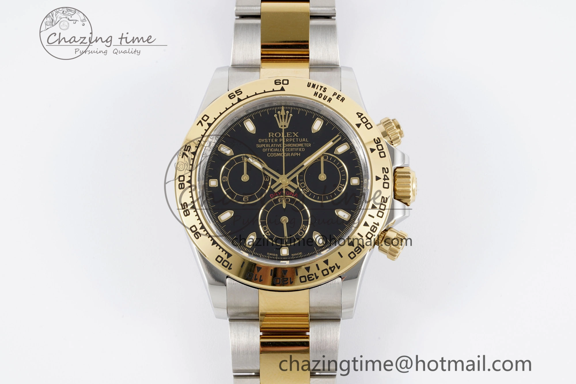 Daytona 116503 Clean 1:1 Best Edition Black Dial on SS YG Bracelet SA4130 V Seasonal 2084