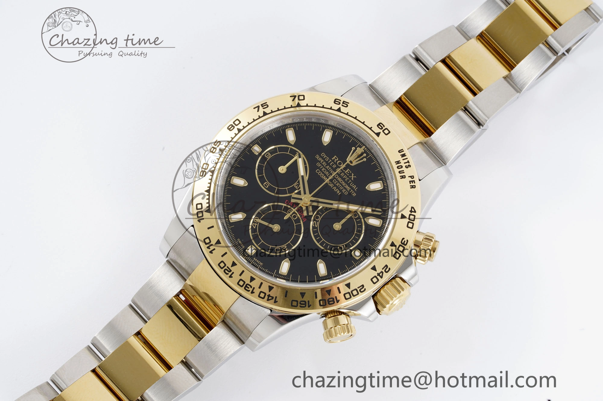 Daytona 116503 Clean 1:1 Best Edition Black Dial on SS YG Bracelet SA4130 V Seasonal 2084