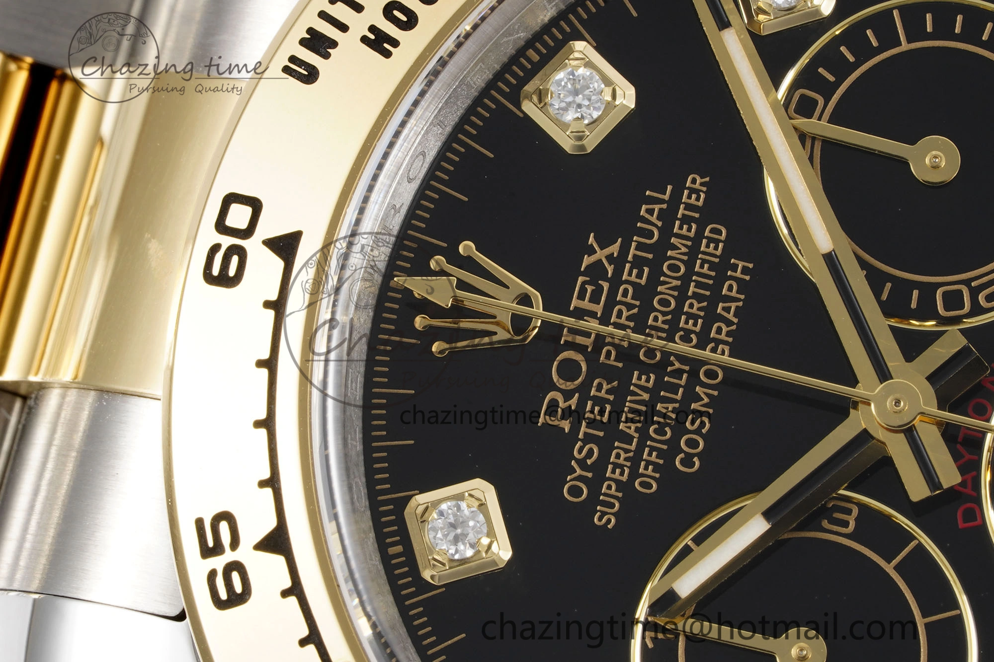 Daytona 116503 Clean 1:1 Best Edition Black Diam Dial on SS YG Bracelet SA4130 V Supportive 2083