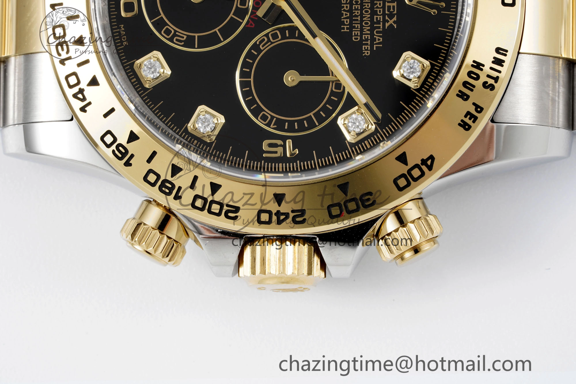 Daytona 116503 Clean 1:1 Best Edition Black Diam Dial on SS YG Bracelet SA4130 V Supportive 2083