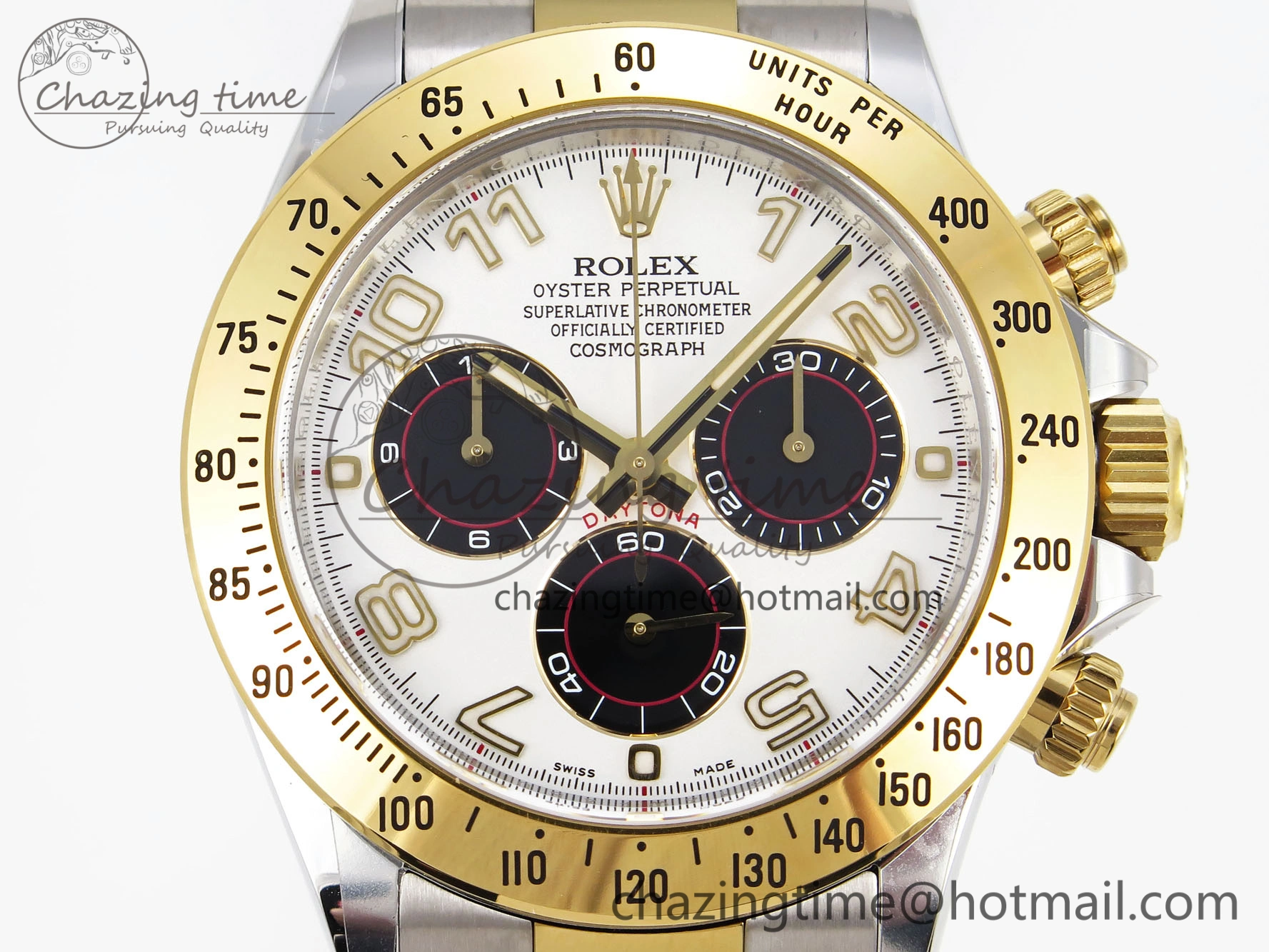 Functional Daytona 116503 Clean 1:1 Best Edition White Dial Arabic Markers on SS YG Bracelet SA4130 V 1946
