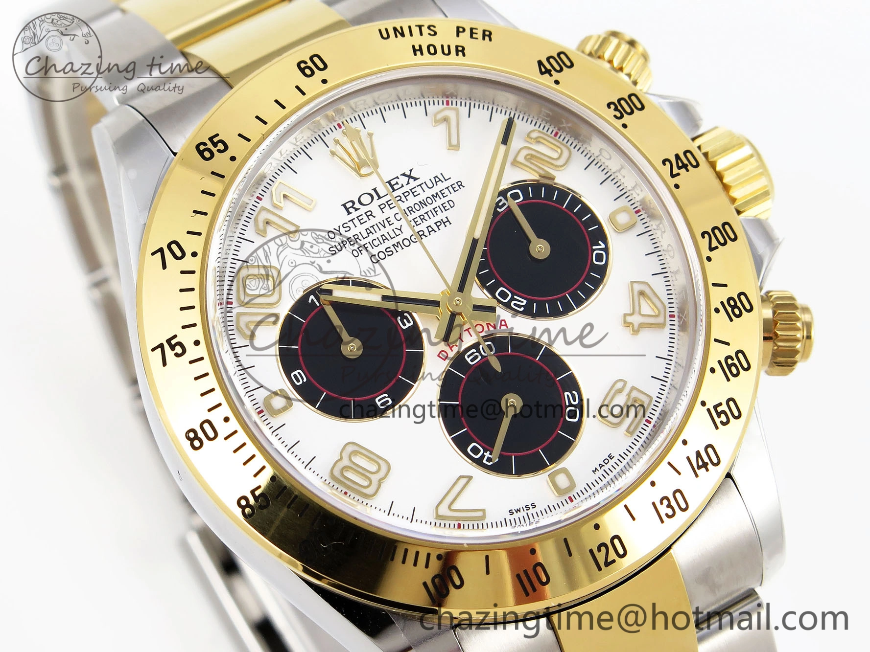 Functional Daytona 116503 Clean 1:1 Best Edition White Dial Arabic Markers on SS YG Bracelet SA4130 V 1946