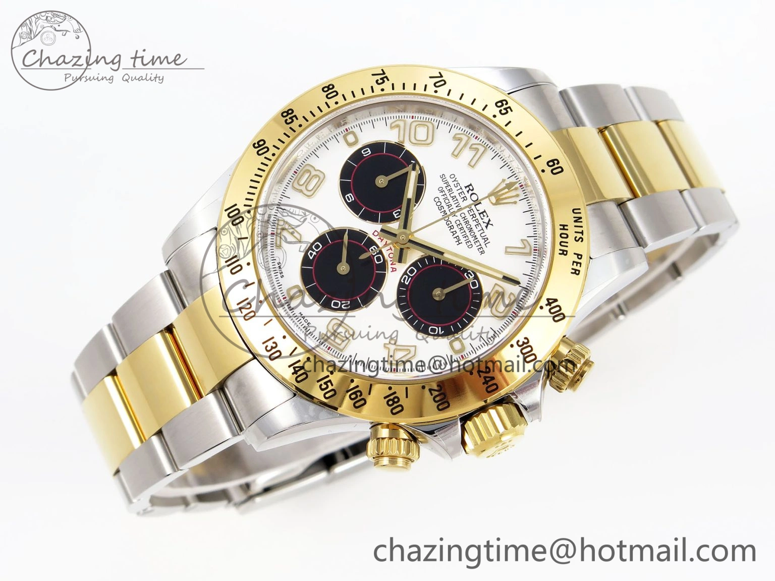 Functional Daytona 116503 Clean 1:1 Best Edition White Dial Arabic Markers on SS YG Bracelet SA4130 V 1946