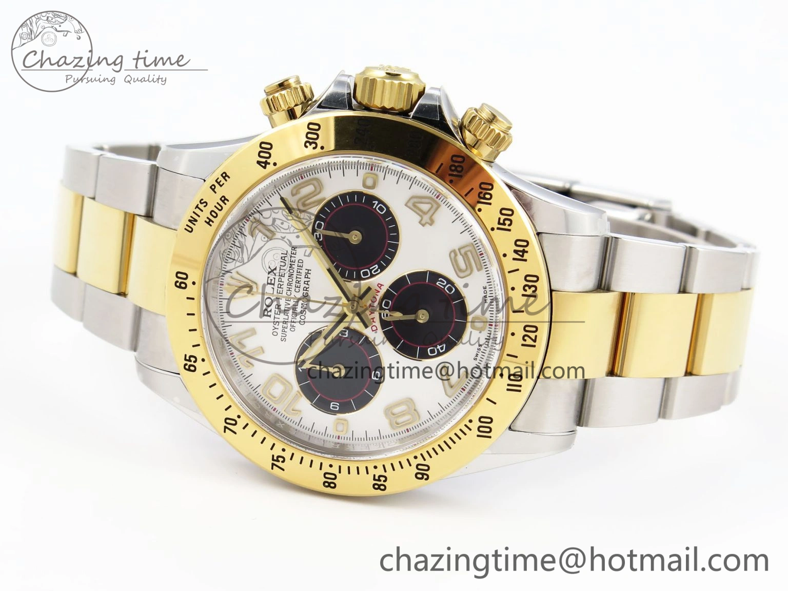 Functional Daytona 116503 Clean 1:1 Best Edition White Dial Arabic Markers on SS YG Bracelet SA4130 V 1946