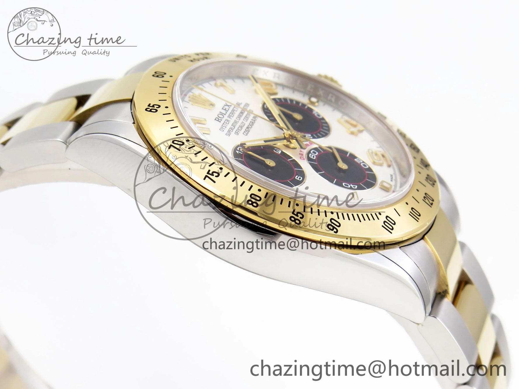 Functional Daytona 116503 Clean 1:1 Best Edition White Dial Arabic Markers on SS YG Bracelet SA4130 V 1946