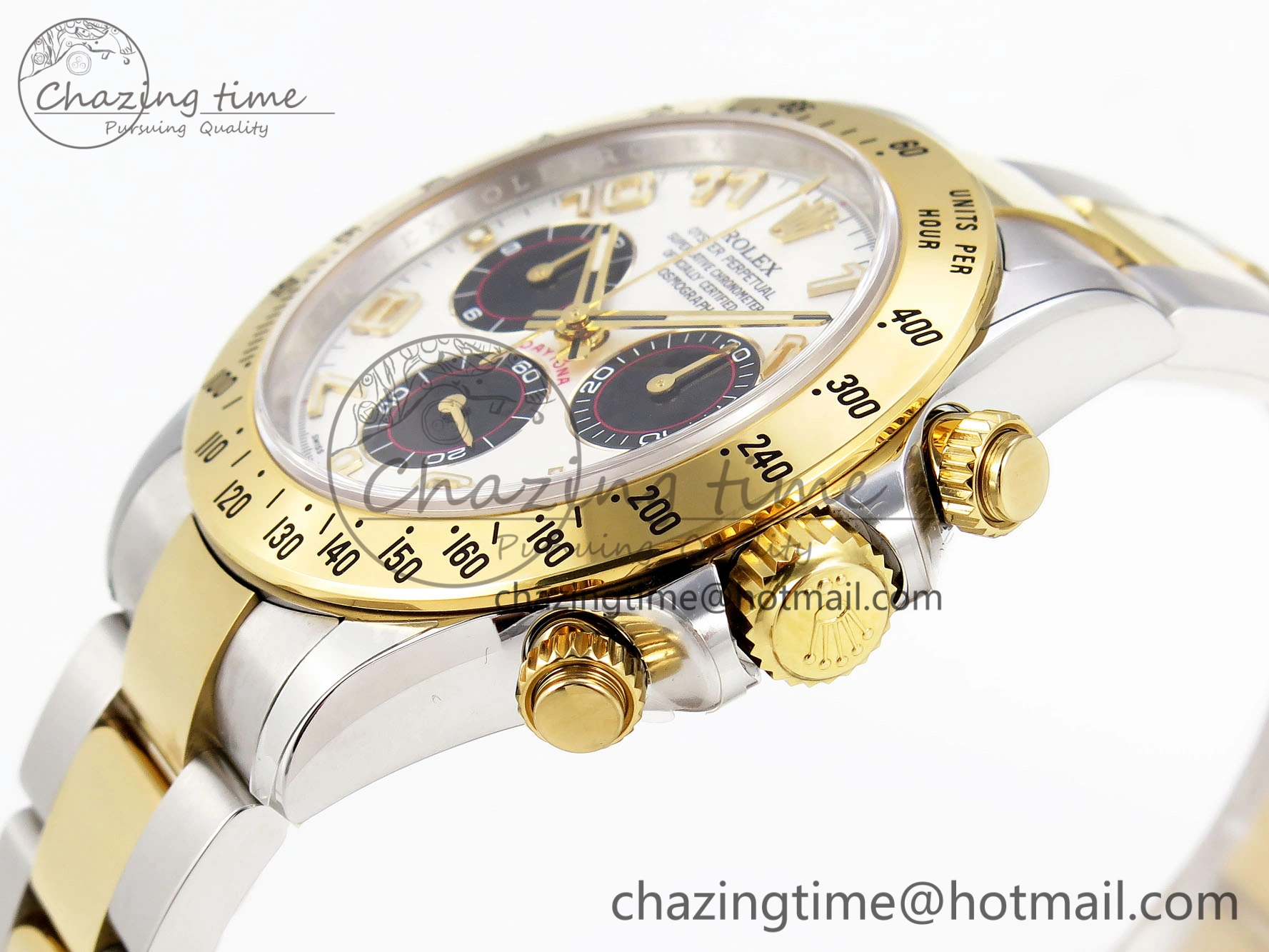 Functional Daytona 116503 Clean 1:1 Best Edition White Dial Arabic Markers on SS YG Bracelet SA4130 V 1946
