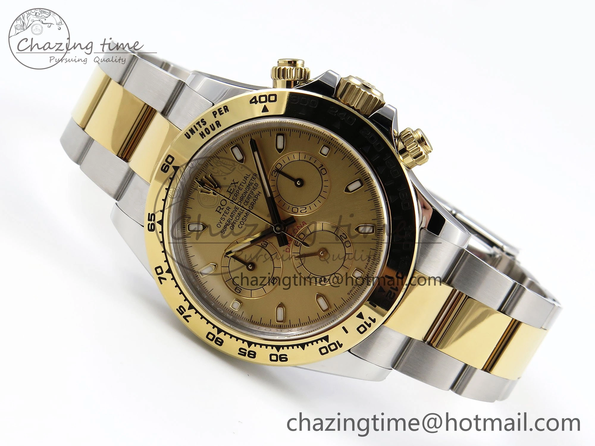 Stylish Daytona 116503 Clean 1:1 Best Edition YG Dial on SS YG Bracelet SA4130 V 1672