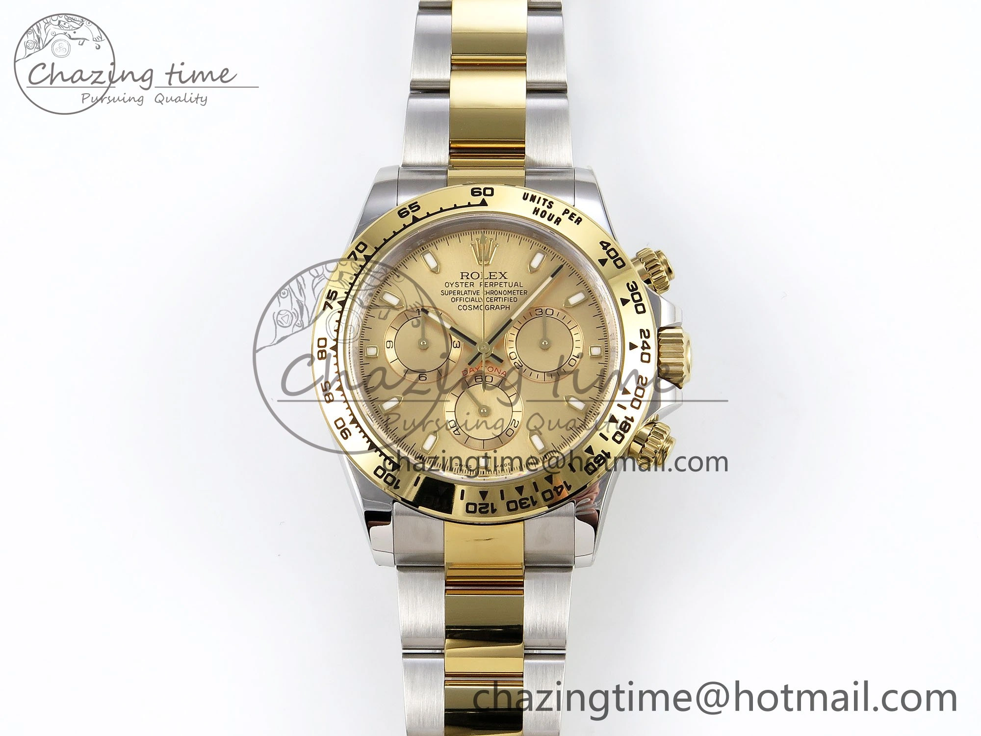 Stylish Daytona 116503 Clean 1:1 Best Edition YG Dial on SS YG Bracelet SA4130 V 1672