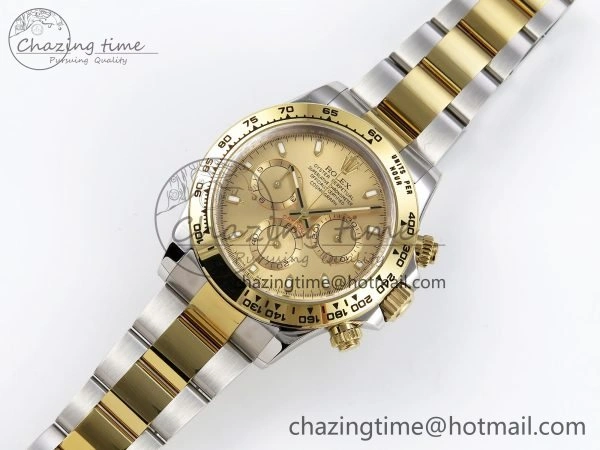 Stylish Daytona 116503 Clean 1:1 Best Edition YG Dial on SS YG Bracelet SA4130 V 1672
