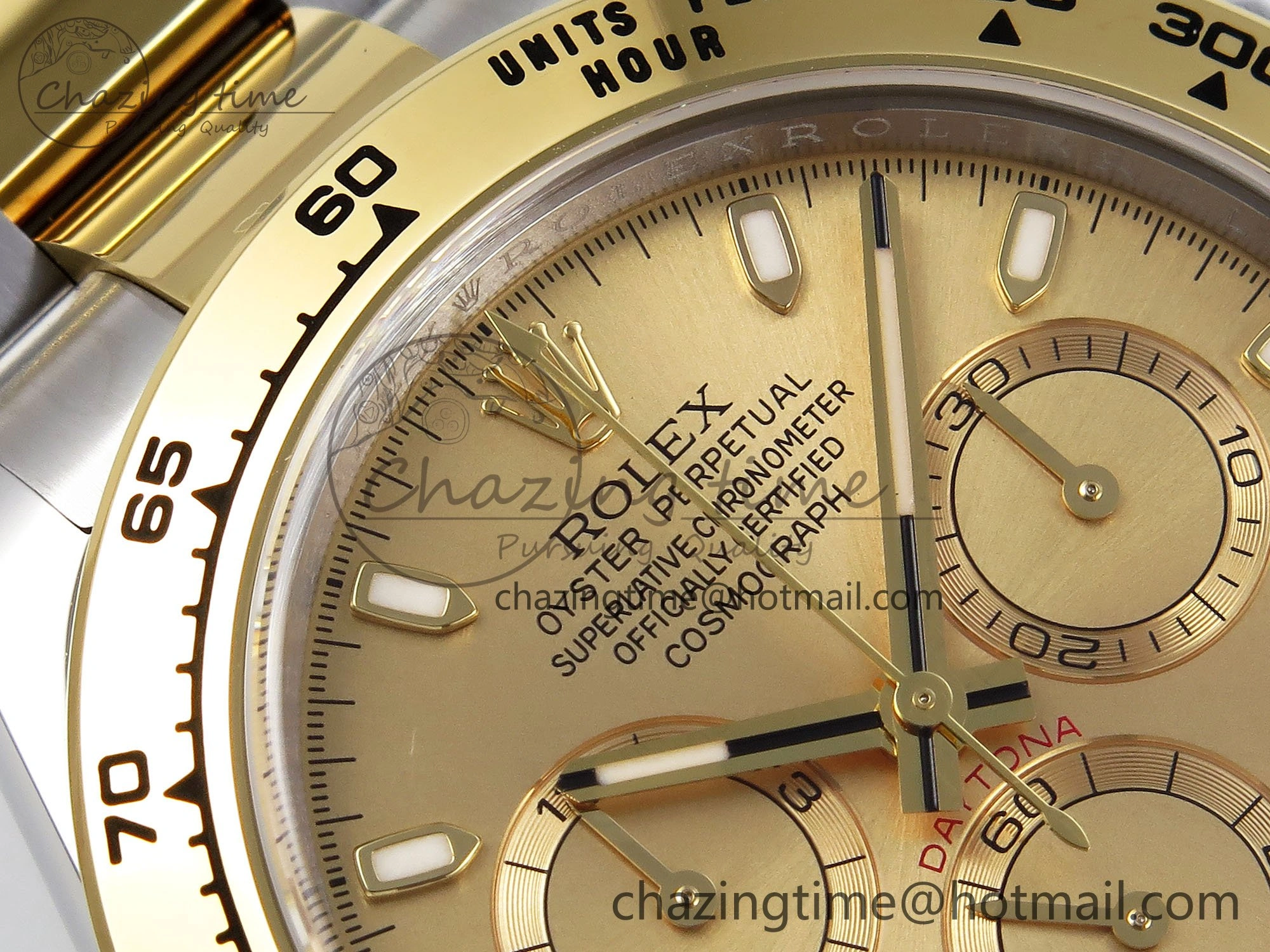 Stylish Daytona 116503 Clean 1:1 Best Edition YG Dial on SS YG Bracelet SA4130 V 1672