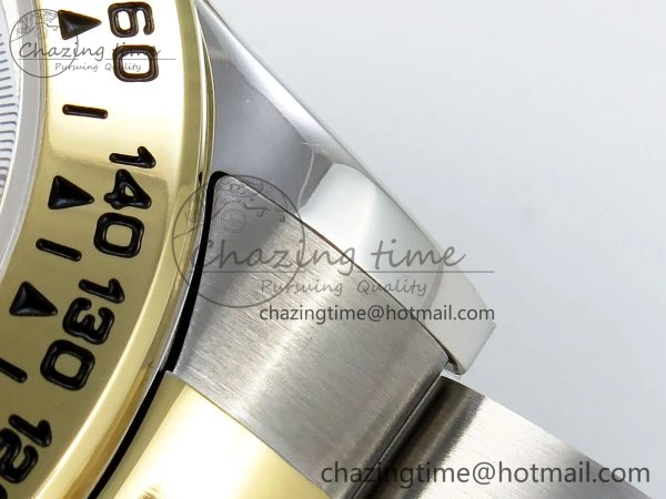 Popular Daytona 116503 QF 1:1 Best Edition White Dial on SS YG Bracelet SH4130 V3 (Gain Weight) 1728
