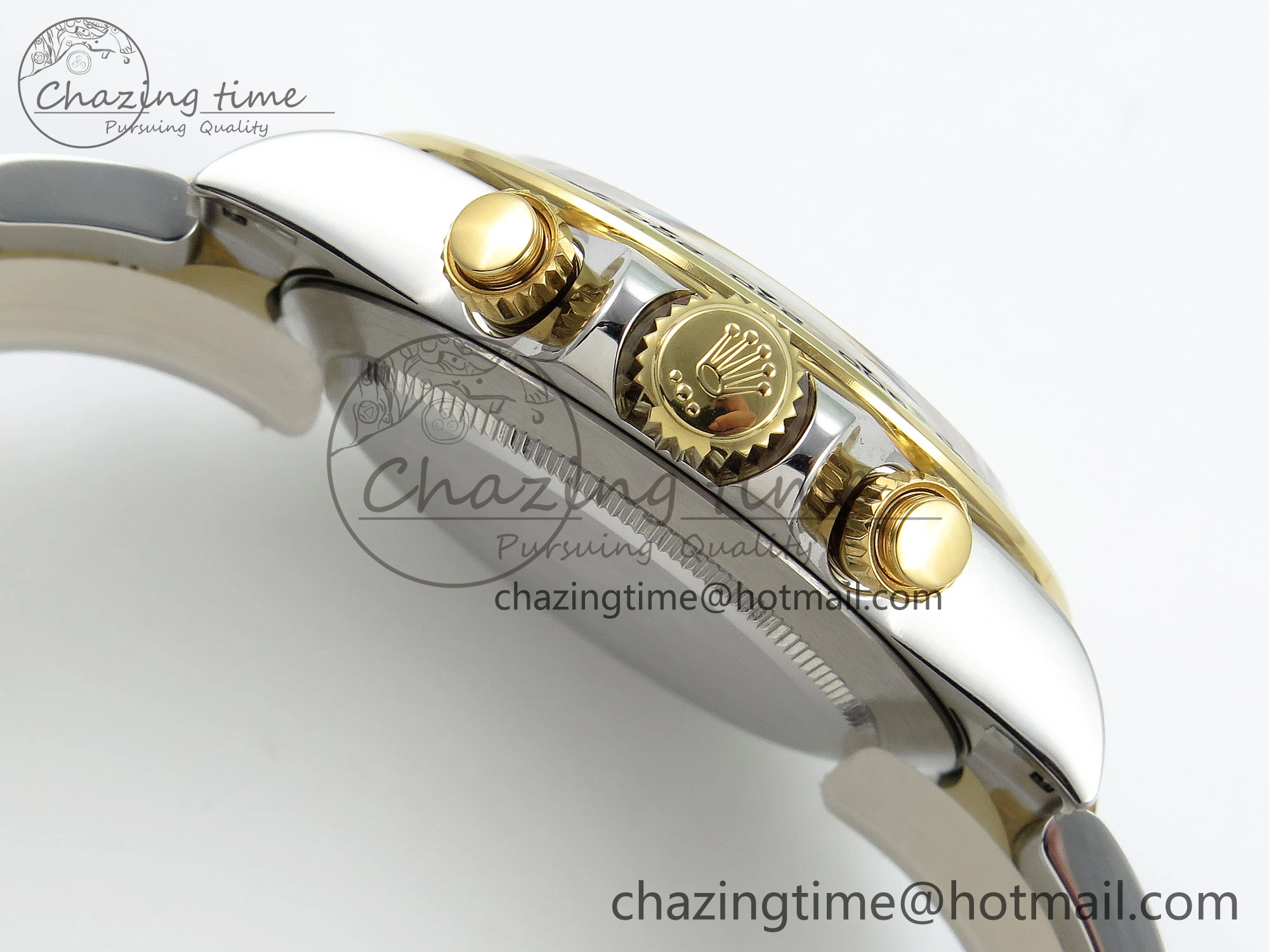 Popular Daytona 116503 QF 1:1 Best Edition White Dial on SS YG Bracelet SH4130 V3 (Gain Weight) 1728