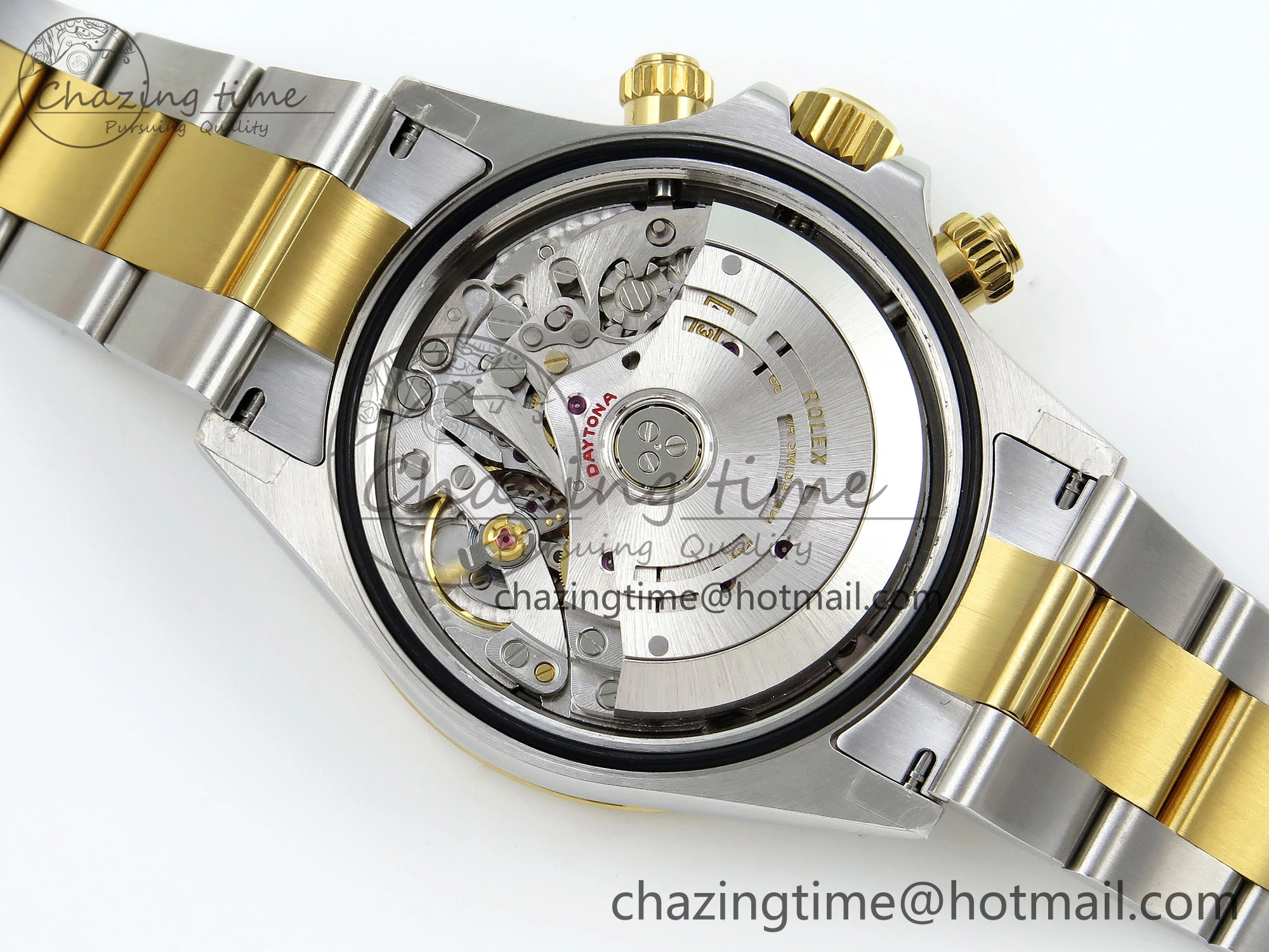 Popular Daytona 116503 QF 1:1 Best Edition White Dial on SS YG Bracelet SH4130 V3 (Gain Weight) 1728