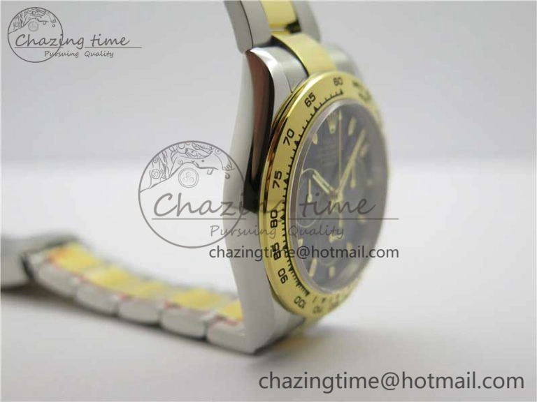 Popular Daytona 116503 SS YG Noob 1:1 Best Edition 904L SS Case and Bracelet Black Dial SA4130 V 3178