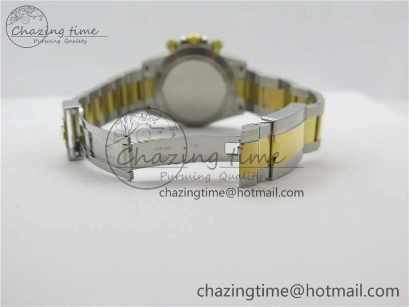 Daytona 116503 SS YG Noob 1:1 Best Edition 904L SS Case and Bracelet Gray Dial SA4130 V Colorful 3177