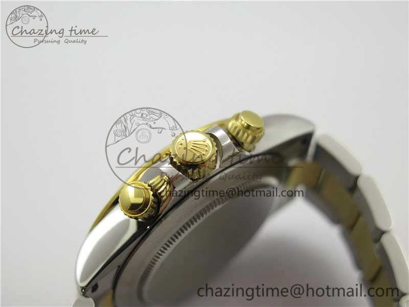 Daytona 116503 SS YG Noob 1:1 Best Edition 904L SS Case and Bracelet Gray Dial SA4130 V Colorful 3177