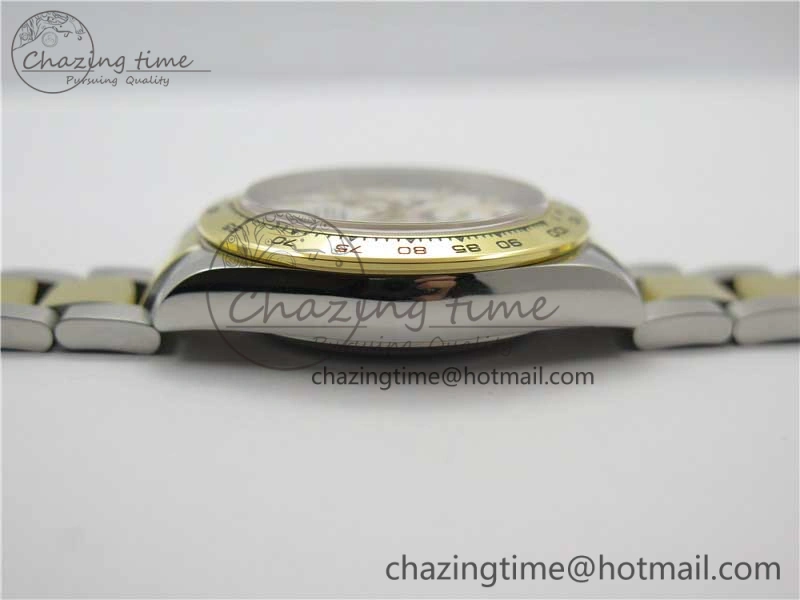 Daytona 116503 SS YG Noob 1:1 Best Edition 904L SS Case and Bracelet White Dial SA4130 V OdorResistant 3176