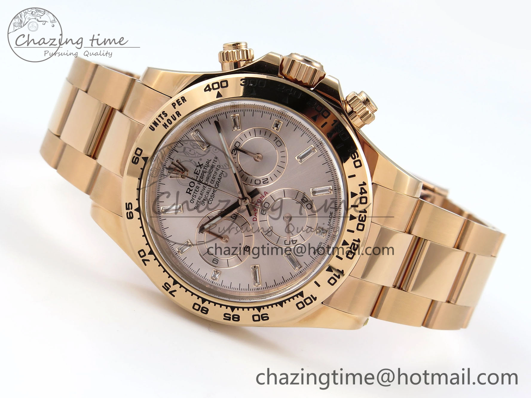 WrinkleFree Daytona 116505 1:1 Best Edition Clean Factory Champagne Diamond Markers Dial on RG Bracelet A 1734