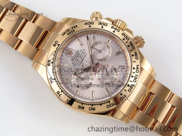 WrinkleFree Daytona 116505 1:1 Best Edition Clean Factory Champagne Diamond Markers Dial on RG Bracelet A 1734