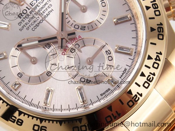 WrinkleFree Daytona 116505 1:1 Best Edition Clean Factory Champagne Diamond Markers Dial on RG Bracelet A 1734