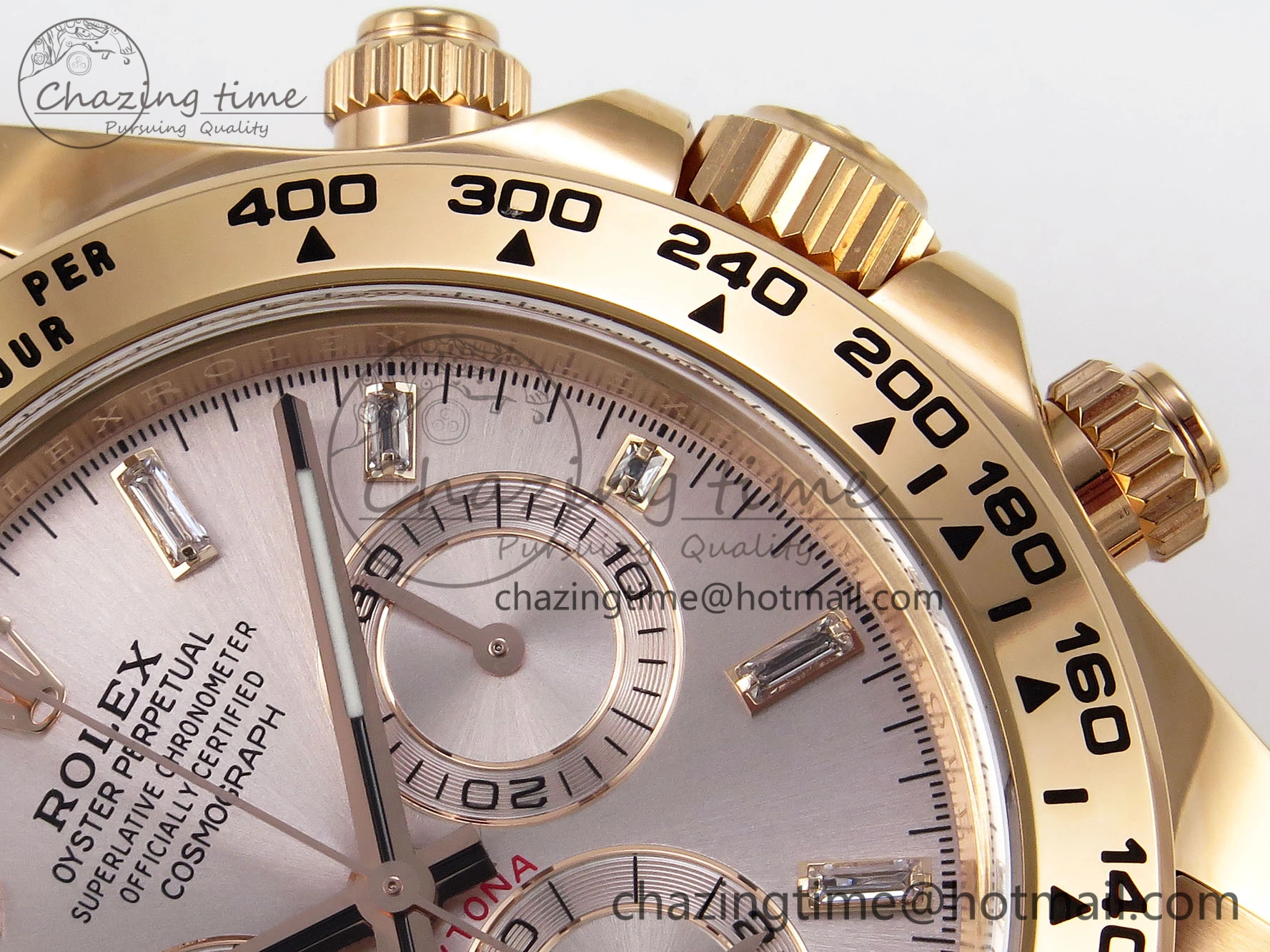 WrinkleFree Daytona 116505 1:1 Best Edition Clean Factory Champagne Diamond Markers Dial on RG Bracelet A 1734