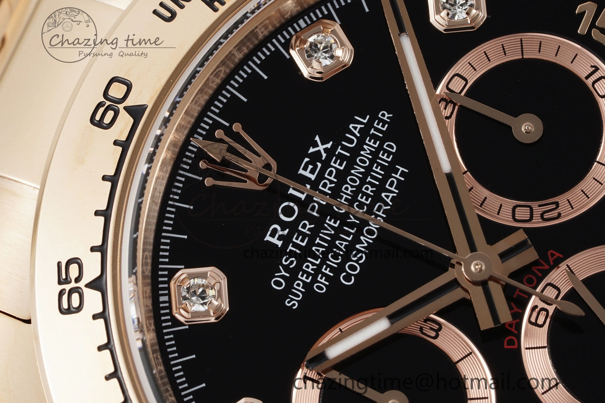 Classic Daytona 116505 BTF 1:1 Best Edition Black Diamonds Dial on RG Bracelet SA 2118