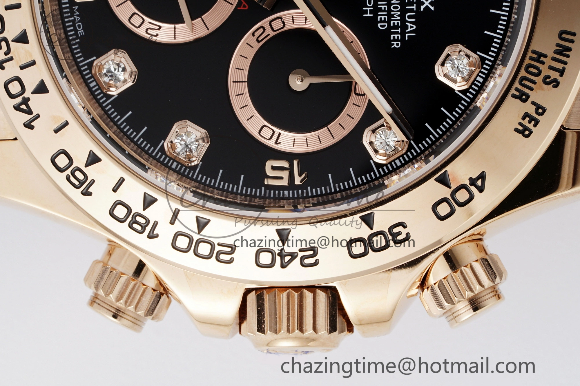 Classic Daytona 116505 BTF 1:1 Best Edition Black Diamonds Dial on RG Bracelet SA 2118