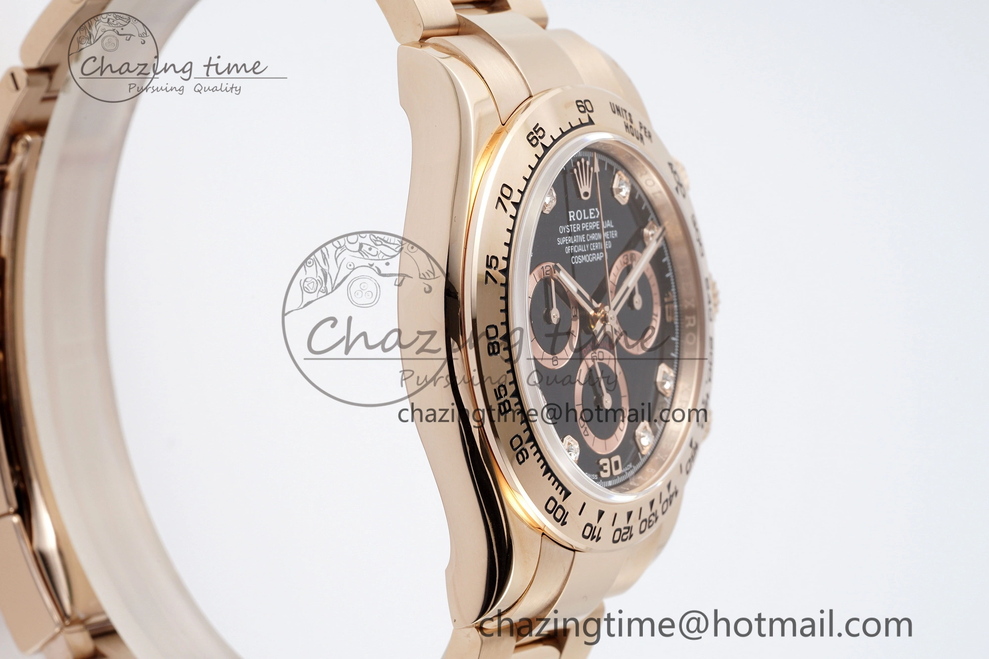 Classic Daytona 116505 BTF 1:1 Best Edition Black Diamonds Dial on RG Bracelet SA 2118