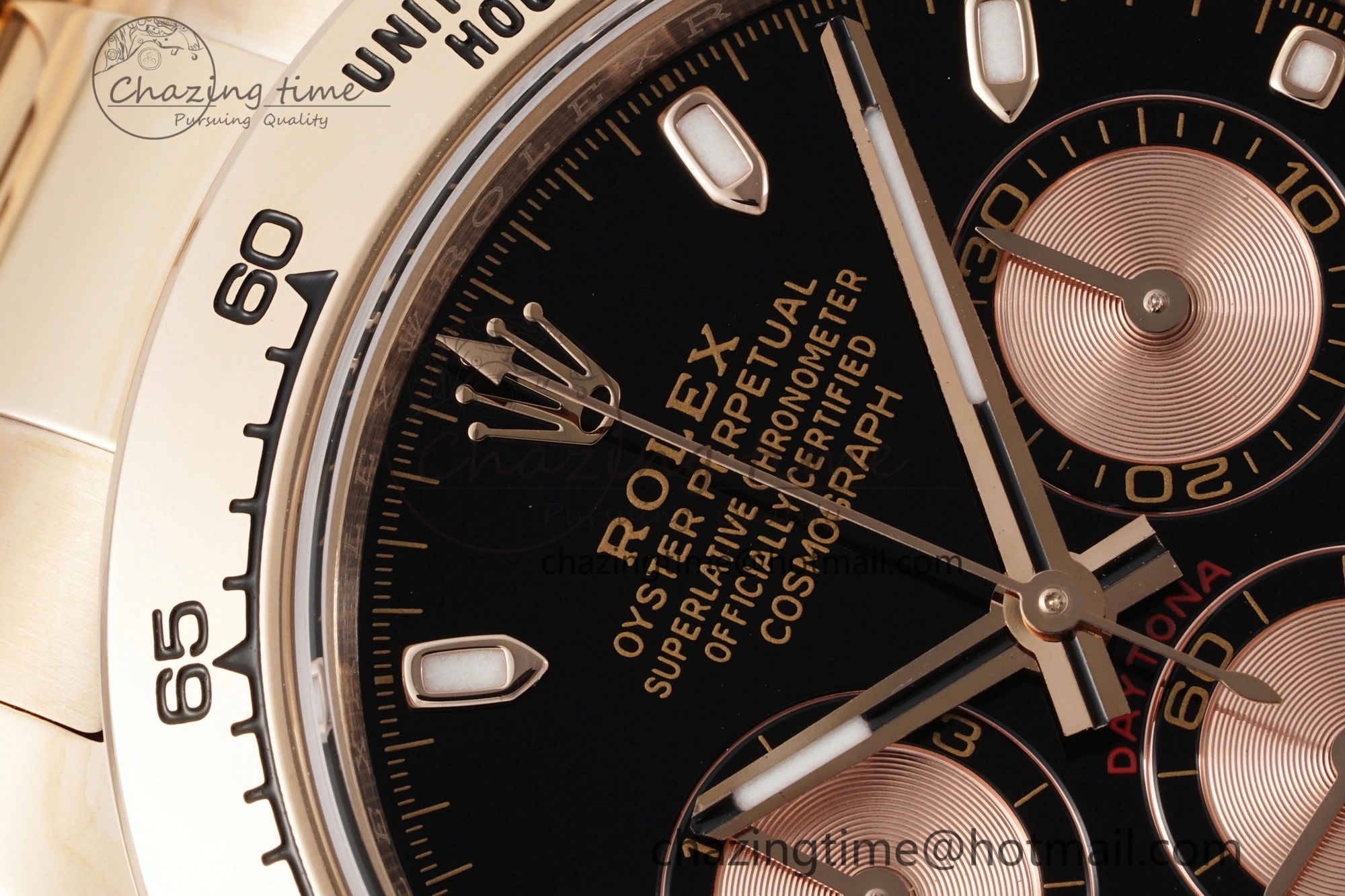 HighPerformance Daytona 116505 BTF 1:1 Best Edition Black RG Dial on RG Bracelet SA 2116
