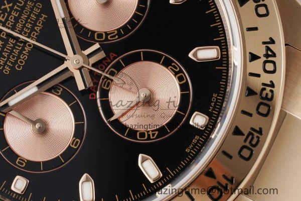 HighPerformance Daytona 116505 BTF 1:1 Best Edition Black RG Dial on RG Bracelet SA 2116