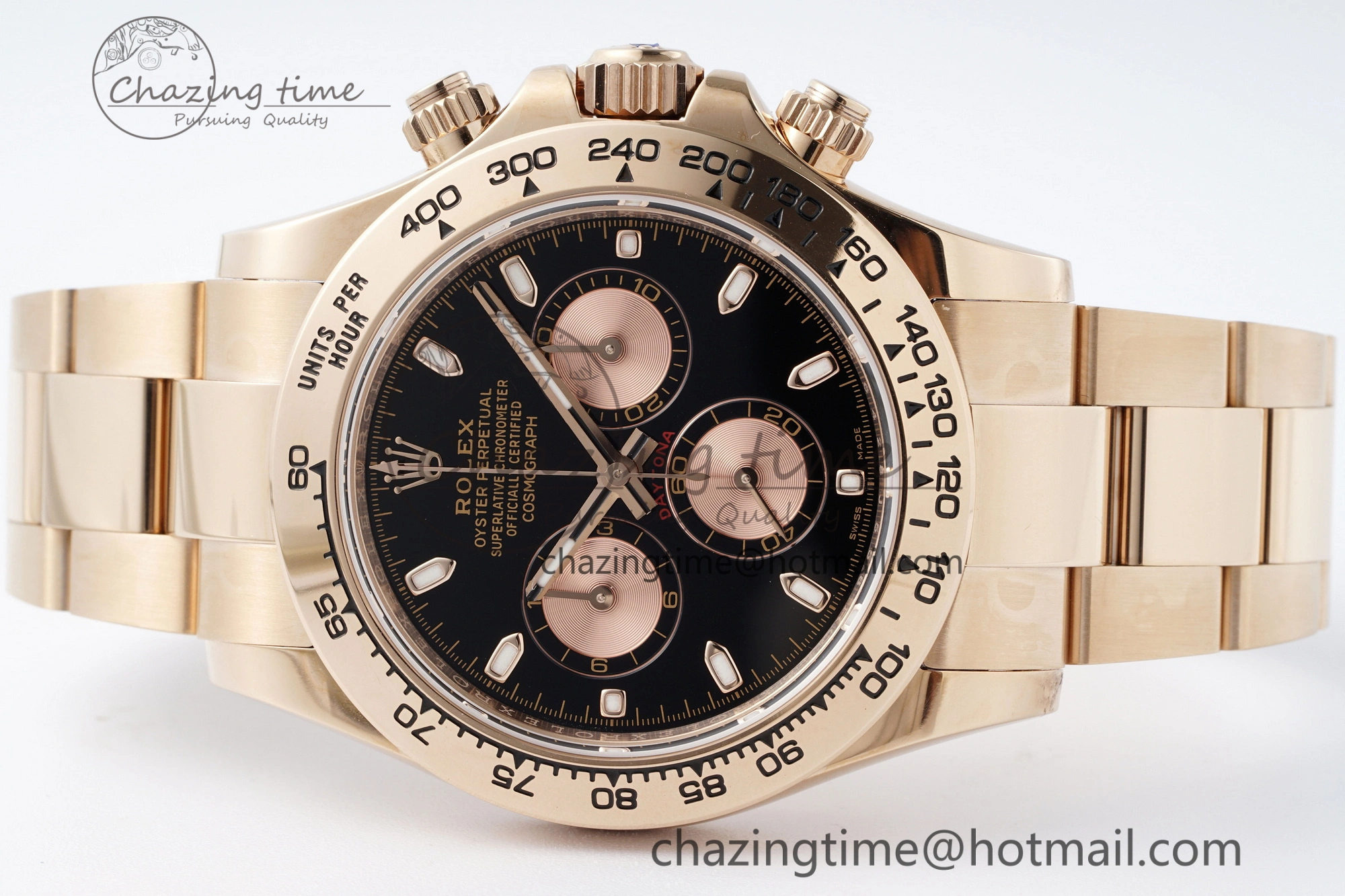 HighPerformance Daytona 116505 BTF 1:1 Best Edition Black RG Dial on RG Bracelet SA 2116
