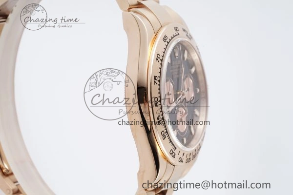 HighPerformance Daytona 116505 BTF 1:1 Best Edition Black RG Dial on RG Bracelet SA 2116