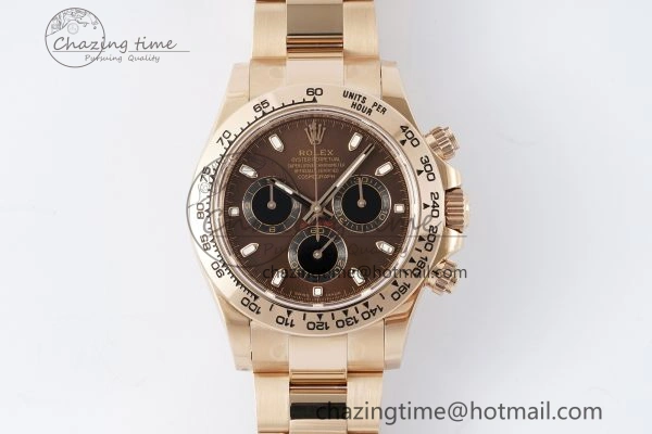 Daytona 116505 BTF 1:1 Best Edition Brown Dial on RG Bracelet SA TravelReady 2117