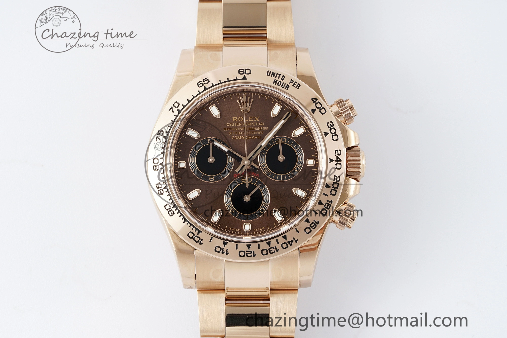 Daytona 116505 BTF 1:1 Best Edition Brown Dial on RG Bracelet SA TravelReady 2117