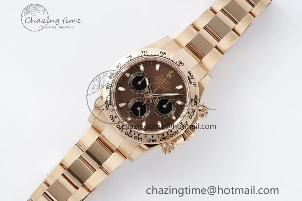 Daytona 116505 BTF 1:1 Best Edition Brown Dial on RG Bracelet SA TravelReady 2117
