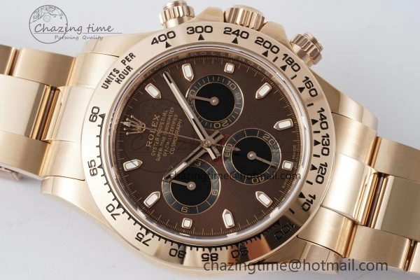 Daytona 116505 BTF 1:1 Best Edition Brown Dial on RG Bracelet SA TravelReady 2117