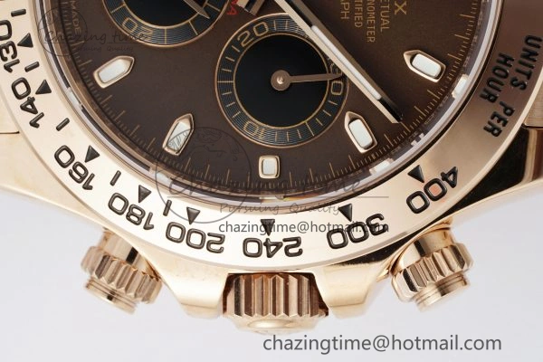 Daytona 116505 BTF 1:1 Best Edition Brown Dial on RG Bracelet SA TravelReady 2117