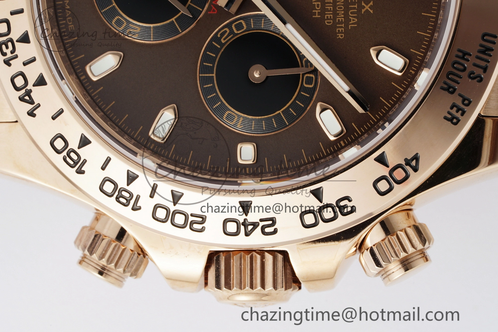 Daytona 116505 BTF 1:1 Best Edition Brown Dial on RG Bracelet SA TravelReady 2117