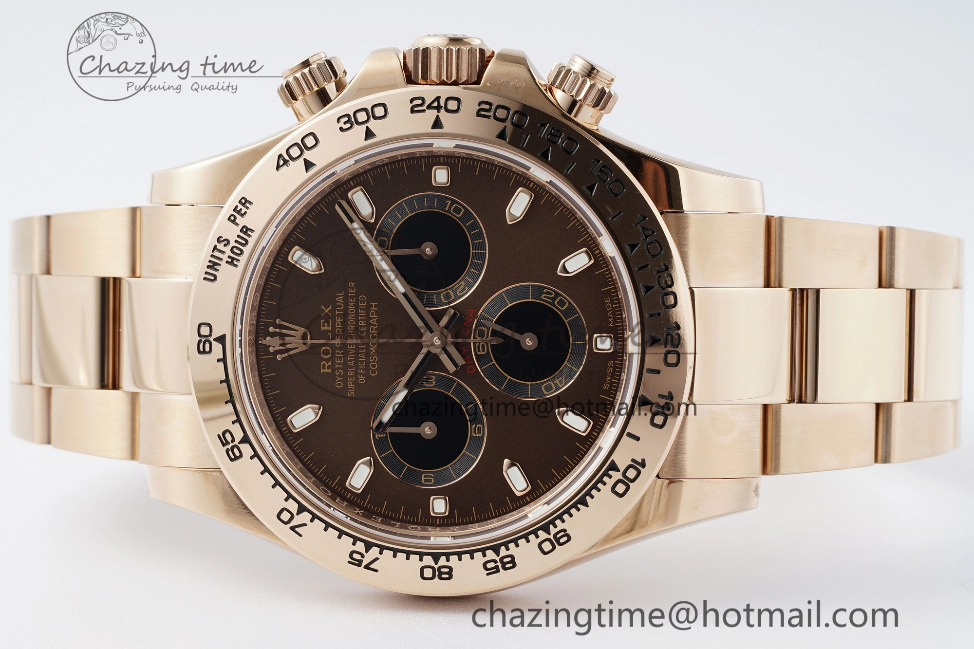 Daytona 116505 BTF 1:1 Best Edition Brown Dial on RG Bracelet SA TravelReady 2117