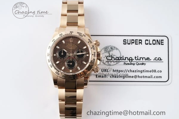 Daytona 116505 BTF 1:1 Best Edition Brown Dial on RG Bracelet SA TravelReady 2117
