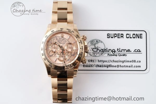 Sleek Daytona 116505 BTF 1:1 Best Edition RG Crystal Dial on RG Bracelet SA 2121
