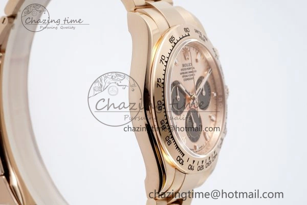 Vibrant Daytona 116505 BTF 1:1 Best Edition RG Black Dial on RG Bracelet SA 2120