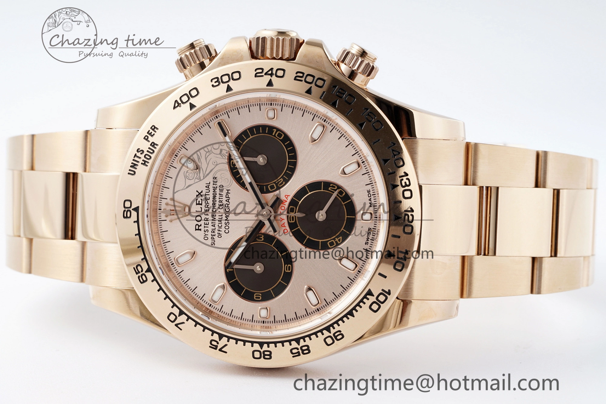 Vibrant Daytona 116505 BTF 1:1 Best Edition RG Black Dial on RG Bracelet SA 2120