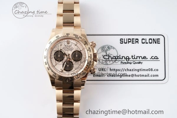 Vibrant Daytona 116505 BTF 1:1 Best Edition RG Black Dial on RG Bracelet SA 2120