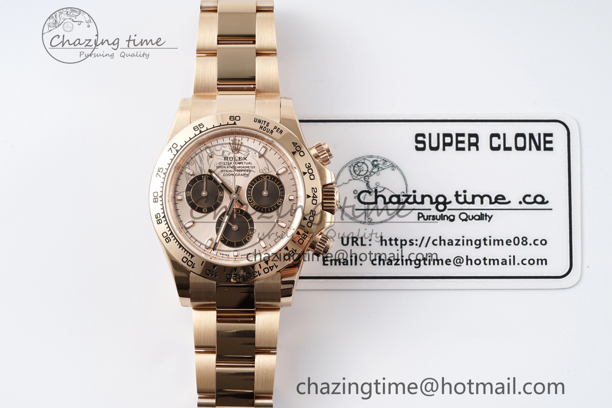 Vibrant Daytona 116505 BTF 1:1 Best Edition RG Black Dial on RG Bracelet SA 2120
