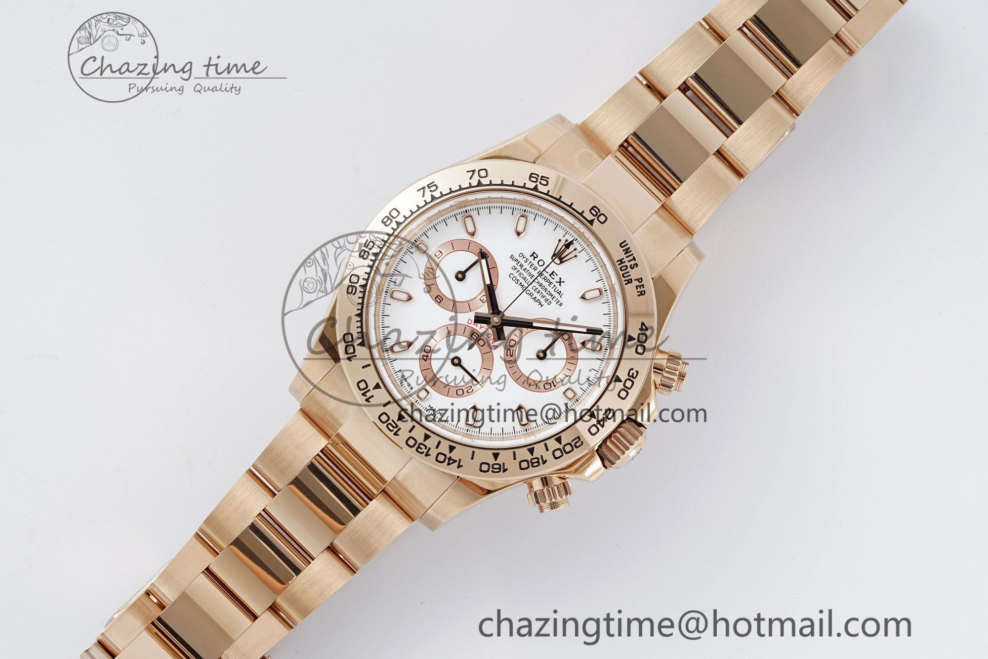 Daytona 116505 BTF 1:1 Best Edition White Dial on RG Bracelet SA Tailored 2123