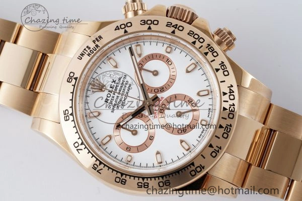 Daytona 116505 BTF 1:1 Best Edition White Dial on RG Bracelet SA Tailored 2123