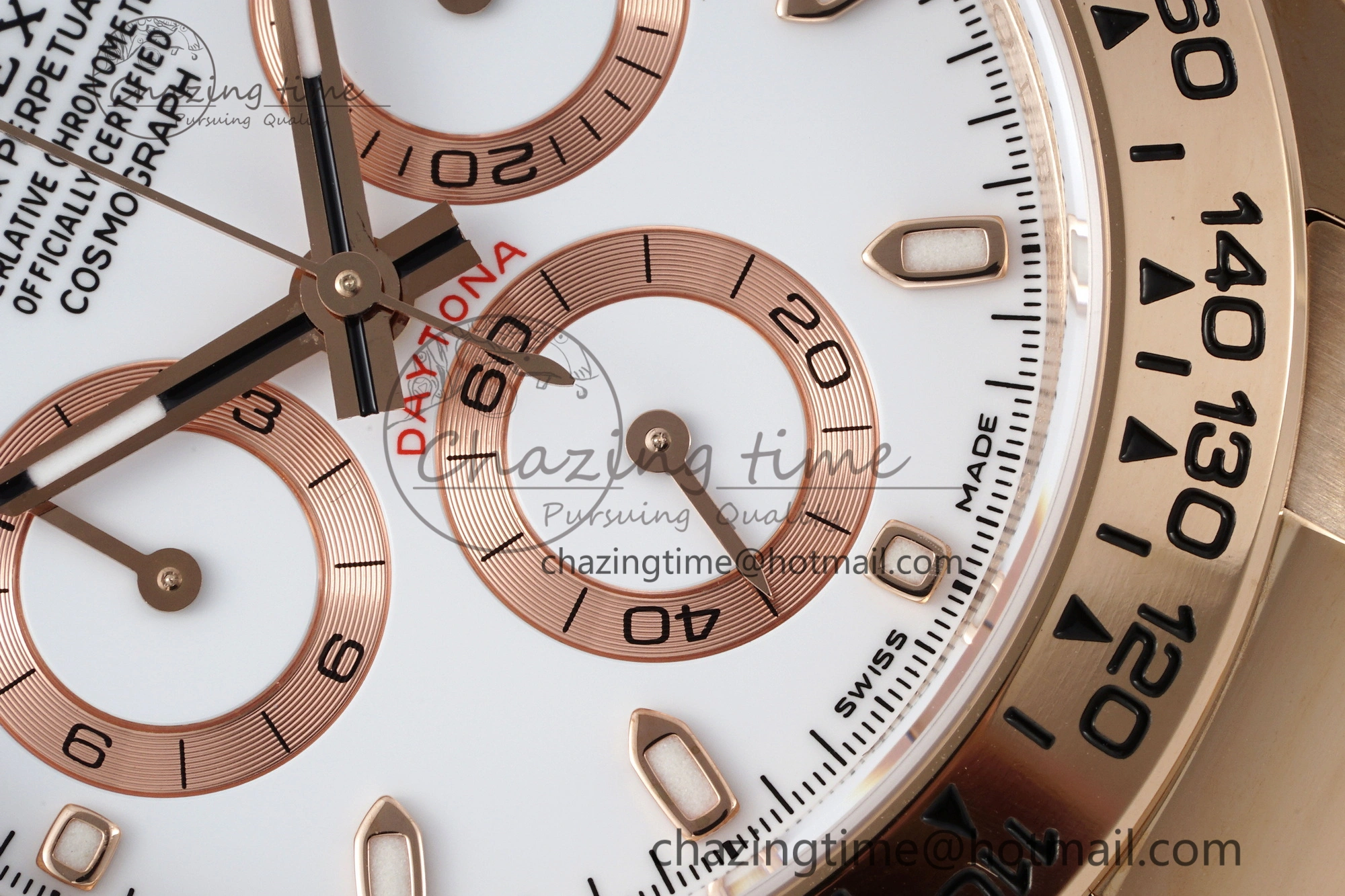 Daytona 116505 BTF 1:1 Best Edition White Dial on RG Bracelet SA Tailored 2123