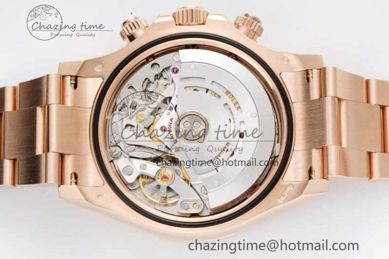 Seasonal Daytona 116505 Clean 1:1 Best Edition Chocolate Dial Black Markers on RG Bracelet SA4130 V 2012